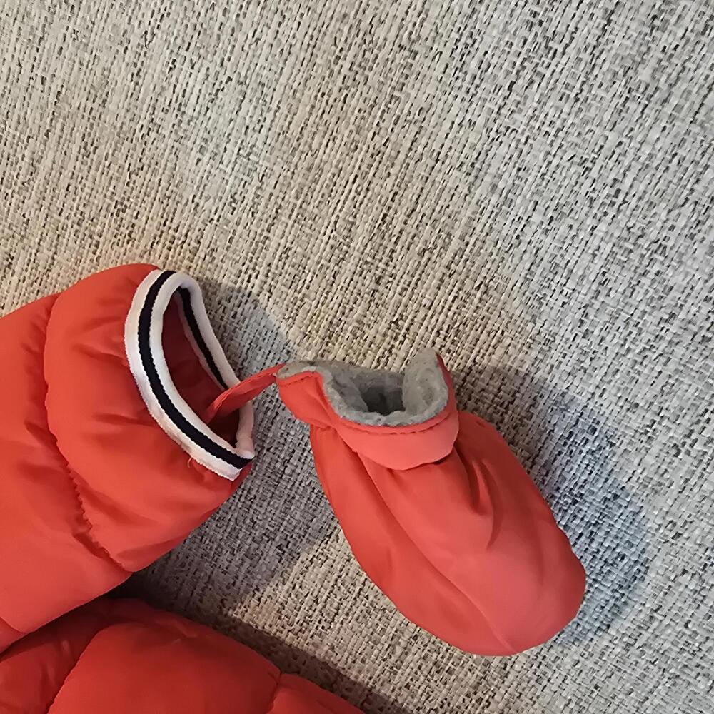 Timberland Baby Red Puffer Snowsuit with Mittens and Booties - Picture 7 of 7